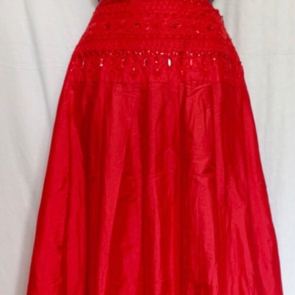 Free People Embroidered Waist Party